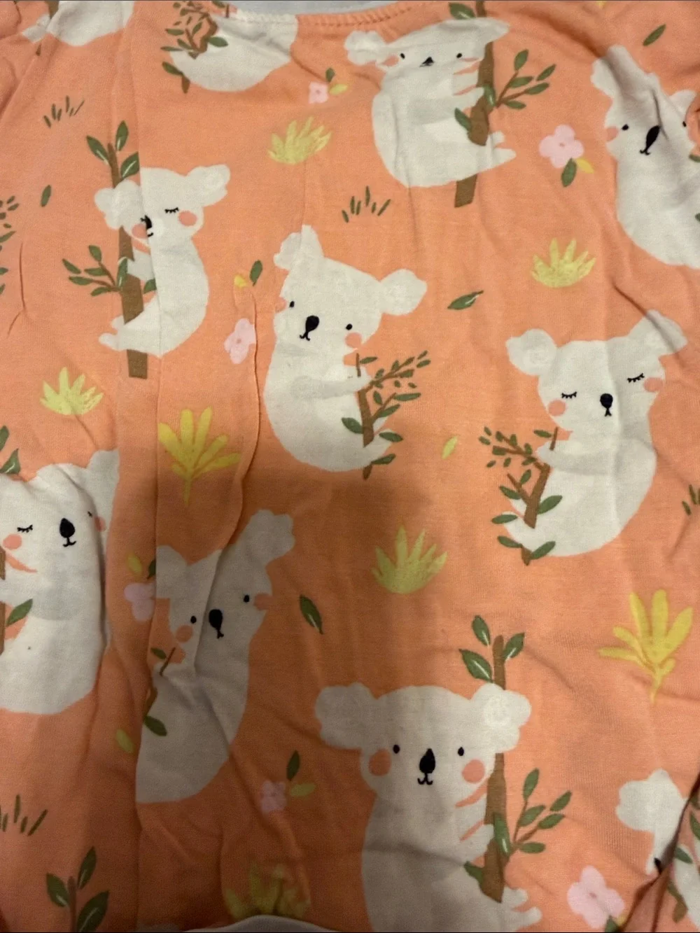 Little sleepies Pajama Set - Pink, Peach & Multicolor Animal Prints
